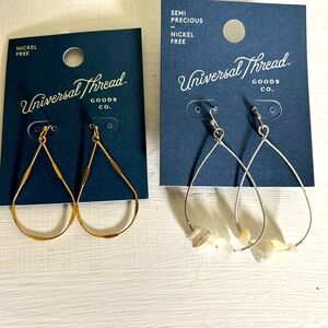 Earrings 2pk- Silver and Gold